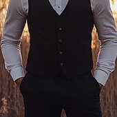 男性用 結婚式 ウェディングスーツ ノッチドラペル ブラック バーガンディー フォーマル ソリッド スリムフィット 2点セット お買い得  結婚式のスーツ-男性用 結婚式 ウェディングスーツ ノッチドラペル ブラック バーガンディー フォーマル ソリッド スリムフィット 2点セット