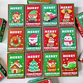 Χαμηλού Κόστους Συλλεκτικές Φιγούρες-τουβλάκια δομικών κατασκευών με σχέδιο Άγιου Βασίλη, συσκευασία 12 χριστουγεννιάτικων τουβλάκια στολίδια παιχνίδια, μίνι φιγούρες κατασκευών, χριστουγεννιάτικες κάλτσες, δώρα μπομπονιέρες για πάρτι,