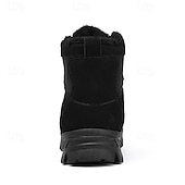 economico Stivali invernali e neve-scarponi da trekking caldi e impermeabili da uomo con fodera in pelliccia, suola antiscivolo, scarpe da trekking e da campeggio all'aperto