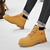preiswerte Arbeitsschuhe-Outdoor-Arbeitsstiefel für Herren – robuste Schnürstiefeletten mit dicker Sohle zum Wandern, Bauen, für die Arbeit auf dem Bauernhof und für die tägliche Freizeit