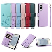 levne Ostatní pouzdra-telefon Carcasă Pro Google Pixel 10 Pro XL Pixel 9 Pro XL Pixel 8 Pro Pixel 7 Pro Pouzdro na peněženku Ochrana celého těla s Lanyardem Nárazuvzdorné Kočka Retro PU kůže