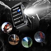 お買い得  スマートウォッチ-tk73 スマートウォッチ アウトドア Bluetooth 通話 1.57インチ 大画面 体温 血圧 酸素モニター スマートウォッチ