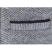 economico Maglioni Cardigan da uomo-Per uomo Felpa Cardigan Maglione in Pile Maglia Lavorato a maglia Tinta unica Scollo a V Elegante Quotidiano Abbigliamento Inverno Rosso Blu S M L