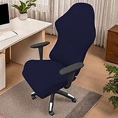 economico Fodera per sedia da pranzo-Coprisedia da gioco in seta di latte, elastico e antipolvere, adatto per giochi al computer, internet cafè e posti a sedere competitivi