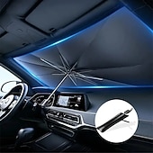 economico Servizio Veicoli-parasole per parabrezza auto – parasole con protezione UV e blocco del calore con tendina per la privacy, accessorio interno per auto di piccole dimensioni, ombrello per parabrezza