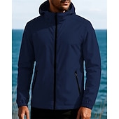 halpa Vedenpitävät takit-Miesten Tuulitakki Softshell-takki Vaellustakki Ulko- Vedenkestävä Tuulenkestävä Vaellusasut Vaellusvaatteet Syksy Topit Telttailu / Retkely / Luolailu Juoksu Yhtenäinen väri Musta Punainen Sininen