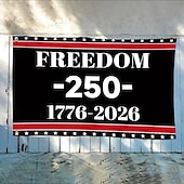 olcso 250. évforduló-USA 250. évfordulója zászló Amerika 1776-2026 hazafias csillagok udvari táblák partikellékek függő dekoráció szobába ház kert üdvözlő fotó háttér félötszázados évforduló július 4. függetlenség 3x5 láb