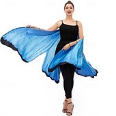 billige Dyrekostyme-FE Vinger Fancy kostyme Sommerfugl Cosplay Voksne Dame Halloween Karneval Fest Ytelse Kle deg opp