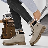 preiswerte Arbeitsschuhe-Outdoor-Arbeitsstiefel für Herren – robuste Schnürstiefeletten mit dicker Sohle zum Wandern, Bauen, für die Arbeit auf dem Bauernhof und für die tägliche Freizeit