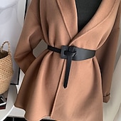 preiswerte Gürtel-Damen Gürtel PU Schwarz Kamel Braun Beige Taillengürtel Straße Date Wochenende Einfarbig
