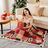 billige jule sengetøy-vinterjulepledd, babylurpledd, varmt flanellteppe til hjemmet, koselig sengetøy til høytiden