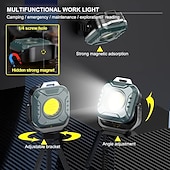 economico Lampada proiettore e proiettore laser-mini lampada da lavoro a led ad alta potenza, torcia elettrica ricaricabile EDC, 6 modalità di luminosità, temperatura di colore regolabile, batteria a lunga durata, illuminazione esterna per