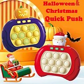 זול Party Supplies-משחק פופ ליל כל הקדושים צעצועי פידג&#039;ט לילדים ולמבוגרים דחיפה מהירה פאזל פופ מואר צעצוע פידג&#039;ט 8-12 דחיפה מהירה בועות צעצועים חושיים לילדים בגילאי 3-12