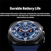 abordables Relojes inteligentes-HD8ultra Reloj inteligente 1.46 pulgada Smartwatch Reloj elegante Bluetooth Monitoreo de temperatura Podómetro Recordatorio de Llamadas Compatible con Android iOS Mujer Hombre Larga espera Llamadas