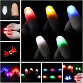 economico Luci decorative-set di luci magiche per il pollice, trucco magico con luci per le dita, lampada a led per le dita, luci per i pollici, oggetti di scena per la magia delle feste