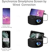 Χαμηλού Κόστους Προβολείς-YT200 LED Προ projector Mini Χειροκίνητο Φορητό Προβολής Ενσύρματης Οθόνης Εξομοίωση από iOS Android Smartphones για Παιδιά Κλασικές Ταινίες Ρετρό Ταινίες Δώρο Ημέρας του Αγίου Βαλεντίνου