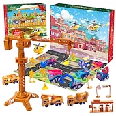 baratos Calendário do Advento &amp; Presentes de Meia-Presentes de Natal para o Calendário do Advento 2025 para Crianças Meninos - Calendário de Contagem Regressiva de 24 Dias com Carros Rebobinados Veículos Presentes de Férias