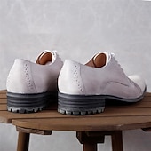 economico Scarpe Eleganti Classiche-scarpe eleganti da uomo in vera pelle, modello Oxford – scarpe formali da lavoro con lacci, stile brogue vintage, per ufficio, matrimoni ed eventi serali
