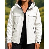  Naisten Tuulitakki Softshell-takki Vaellustakki Ulko- Vedenkestävä Tuulenkestävä Vaellusasut Vaellusvaatteet Kevät Syksy Topit Telttailu / Retkely / Luolailu Juoksu Yhtenäinen väri Musta Valkoinen