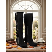 levne Cowboy &amp; Western Boots-dámské vintage westernové boty s krajkovými detaily a bočním zipem, semišové boty do půlky lýtek pro ležérní a venkovský styl