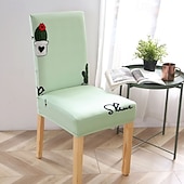 כיסוי לכיסא אוכל נמתח, כיסוי מושב קצר נשלף ורחיץ ידידותי לחיות מחמד, מגן כיסא עמיד למלון, חדר אוכל, אירועים, מסיבת חתונה זול כיסוי כיסא אוכל-כיסוי לכיסא אוכל נמתח, כיסוי מושב קצר נשלף ורחיץ ידידותי לחיות מחמד, מגן כיסא עמיד למלון, חדר אוכל, אירועים, מסיבת חתונה