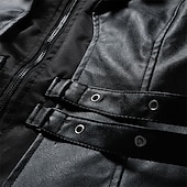 preiswerte Herren-Blazer &amp; -Anzüge-Herren Mantel Trenchcoat Langer Trenchcoat Urlaub Täglich Herbst Winter Kunstleder Winddicht Oberbekleidung Bekleidung Mode Klassisch Einfach Tasche Revers Einreihig