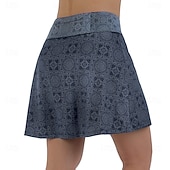 cheap Women's Pants, Shorts &amp; Skirts-Women's Geometic Cycling Skort Skirt Bike Skirt Bottoms Mountain Bike MTB Road Bike Cycling Sports 3D Pad Cycling Quick Dry Moisture Wicking Black Pink Spandex Clothing Apparel Bike Wear