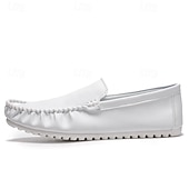 preiswerte Sneaker für Herren-Rote Slipper aus Kunstleder für Herren – leichte Freizeitschuhe für den Alltag und auf Reisen