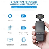 cheap Action Camera-DV-01 Action Camera Portable Recording Image and Video Function Mini WIFI Control 1.6 inch 48MP 1080p 128 GB Street