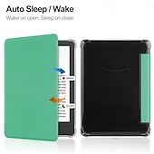 Недорогие Чехлы и кейсы для Kindle-Чехол для планшета Amazon Kindle Paperwhite (12-го поколения) 2024 года, Kindle Paperwhite 11-го поколения 2022 года, 6-спусковая ручка, интеллектуальное автоматическое включение/выключение, защитный