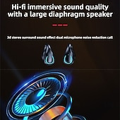 abordables Auriculares TWS-Q71 TWS True auriculares inalámbricos En el oido Auriculares de Gancho Bluetooth5.0 Deportes Impermeable Estéreo para Apple Samsung Huawei Xiaomi MI Entrenamiento de gimnasio Esquí Camping
