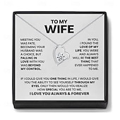 Недорогие События и вечеринки-Ожерелье для моей дочери, рождественский подарок для девочек с коробкой для открыток, подарок на день рождения, сувенир на выпускной, подарок на День святого Валентина от мамы или папы