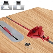 cheap Home Supplies-Table Saw Miter Gauge for Table Saws, Band Saws, and Router Tables (Red)