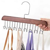 olcso Kampók és szerelvények-2 db-os csúszásgátló, többfunkciós fa kabátakasztó – falra szerelhető fogas kabátokhoz, sapkákhoz, táskákhoz, sálakhoz és övekhez, hálószobába &amp;otthoni szervező