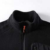 economico Giubbotti e cappotti da uomo-Per uomo Giacca Invernale Giacca in Pile Giacca Casual Vacanza Quotidiano Calore Termico Tasca Pile Autunno Inverno Semplice Moda Streetwear Collo alla coreana Regolare Nero Rosa Rosso Viola Verde