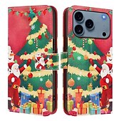 Недорогие Чехлы для iPhone-телефон Кейс для Назначение SSamsung Galaxy 17 Pro Max 17 Air i16 15 14 Pro Max Plus 13 Pro Max Кошелек для карт Полная защита тела с ремешком Защита от удара Рождество ТПУ Кожа PU