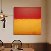 Χαμηλού Κόστους Ελαιογραφίες-διάσημος Mark rothko πολύχρωμο αφηρημένο έργο τέχνης ζωγραφισμένο στο χέρι καμβά ζωγραφική μοντέρνα τέχνη τοίχου για γκαλερί διακόσμηση σπιτιού σαλονιού τεντωμένο πλαίσιο έτοιμο για κρέμασμα ή χωρίς