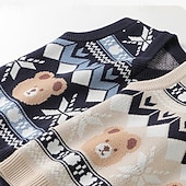 billiga Flickväst-Barn Unisex Västkappa Ytterkläder Färgblock Ärmlös Håller värmen Täcka Utomhus Mode Dagligen Blå Kaki Vår Höst 4 år +
