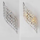 cheap Indoor Wall Lights-Modern Crystal Wall Sconce LED Wall Lamp Crystal Bedside Night Light for Bathroom, Bedroom, Living Room, Entryway