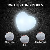 Недорогие Декоративные огни-фонарик для сумочки с сенсорным управлением, фонарь для сумочки в форме сердца, фонарь для сумочки с кусочками, фонарь для сумочки с автоматическим датчиком, фонарь для сумочки в форме сердца