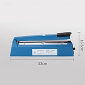abordables Suministros para el hogar-Máquina selladora manual pequeña de 220 V, 3 mm, tipo 400, para película plástica prensada a mano, para embalaje neutro
