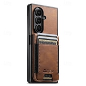Недорогие Чехлы для Samsung-телефон Кейс для Назначение SSamsung Galaxy Z-образный сгиб 7 Z-сгиб 6 Z Fold 5 Кошелек для карт Полная защита тела Защита от удара Ретро ТПУ Кожа PU