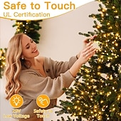 preiswerte Stecker Lichterketten-30m 50m 100M Lichterketten 300  500  1000 LEDs 2835 SMD 1 13 Fernbedienung 1 Set Warmweiß RGB Weiß Kupferdraht-Leuchten Weihnachtsbeleuchtung Party Urlaub Hochzeit 220-240 V