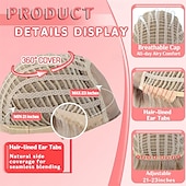 رخيصةأون باروكات الحفلات-باروكة شعر أشقر رمادي قصير للنساء ذوات البشرة البيضاء، باروكة شعر صناعية بروتينية بطول 12 بوصة، مقاومة للحرارة، مظهر طبيعي، شعر مستعار خفيف الوزن للاستخدام اليومي