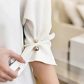 baratos Utensílios para o Lar-9 broches anti-exposição em 3 cores, prendedores de cintura, fechos para roupas, alfinetes de segurança decorativos versáteis para vestidos, blusas e acessórios de moda