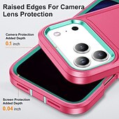 お買い得  iPhone用ケース-電話 ケース 用途 iPhone 17 Air 16 15 14 Pro Max Plus 16e 13 Pro Max バックカバー キックスタンド 耐衝撃 レトロ風 TPU PC