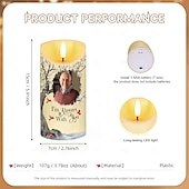 preiswerte Erinnerungsgeschenk-Personalisierte LED-Gedenkkerze mit individuellem Foto, Beileidsgeschenke für den Verlust geliebter Menschen, elegantes Erinnerungslicht für die Dekoration des Schlafzimmers zu Hause, Hommage an