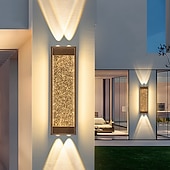 levne venkovní nástěnná světla-Venkovní Moderní Venkovní nástěnné světlo Venkovní Kov nástěnné svítidlo IP65 110-120V 220-240V