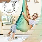 abordables Outdoor Activity-Sensory sway for children and adults capable of accommodating 300 pounds of indoor and outdoor sensory sway double-layer treatment for children with autism including suspension kit