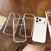 זול נרתיקים לאייפון-טלפון מגן עבור iPhone 17 Pro Max 17 Air 17 16 15 14 Pro Max Plus 13 Pro Max כיסוי אחורי שקוף עמיד בזעזועים אקרילי PC
